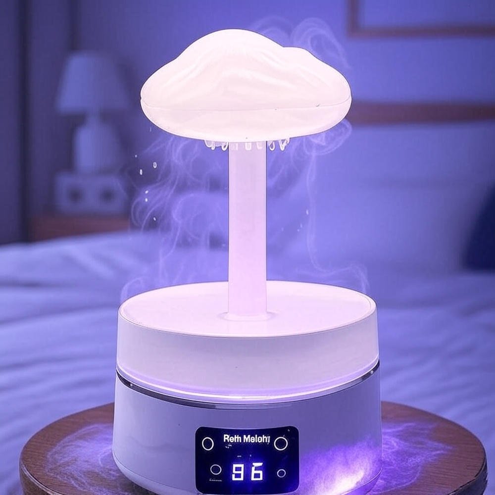 Rain Cloud Humidifier - 7-Color Ambience Light Aromatherapy Diffuser